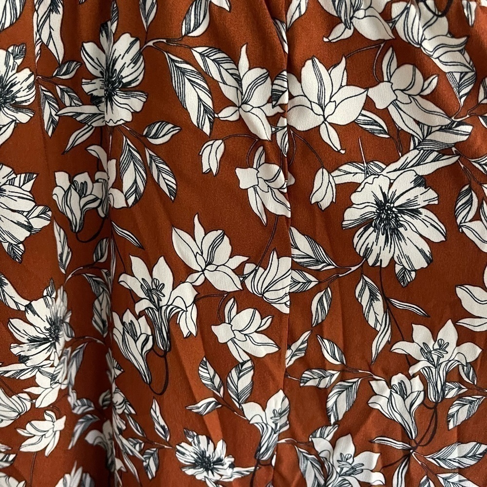 nwt La Ligne Liberty Floral Smocked Bodice Maxi Dress Brown/White Size 4XL - Picture 4 of 12